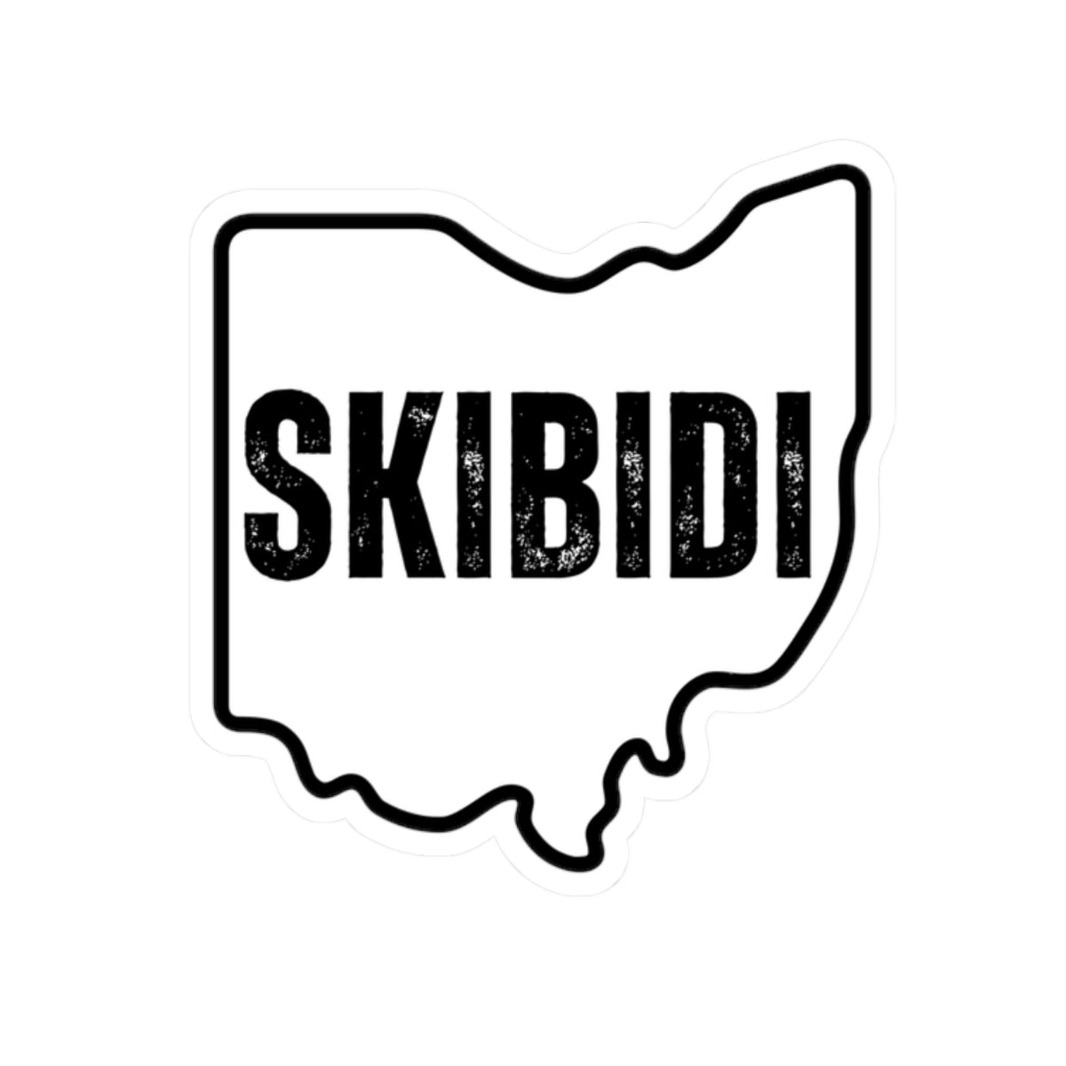 Ohio Skibidi Kiss-Cut Stickers - Fun & Unique Décor for Laptop, Water Bottle & More!