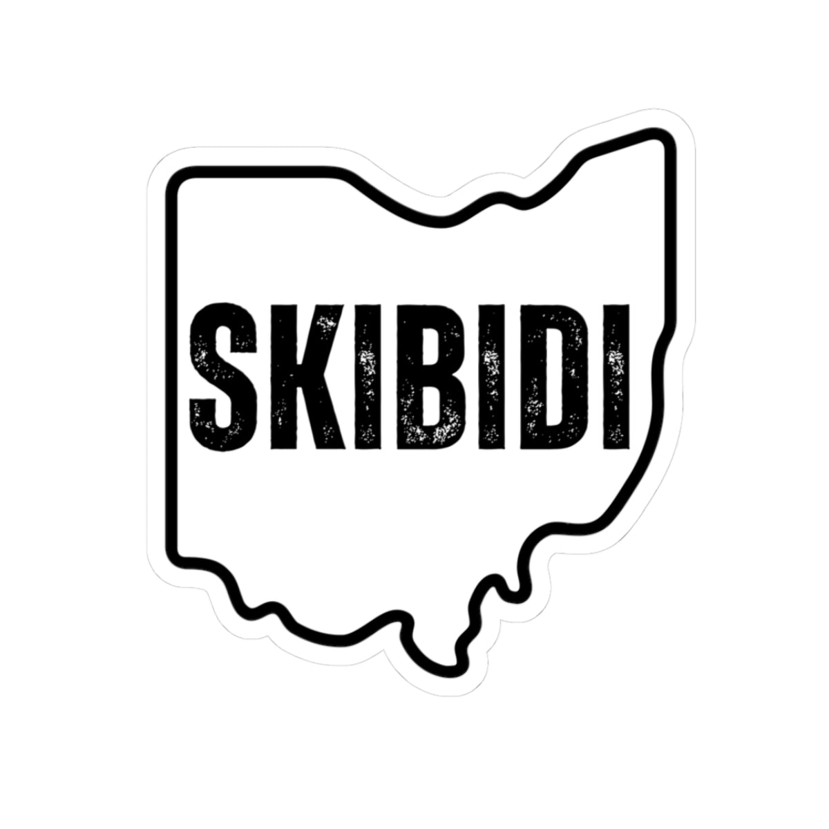 Ohio Skibidi Kiss-Cut Stickers - Fun & Unique Décor for Laptop, Water Bottle & More!